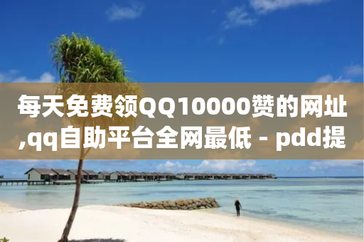 每天免费领QQ10000赞的网址,qq自助平台全网最低 - pdd提现700套路最后一步 - 拼多多砍一刀被告虚假宣传