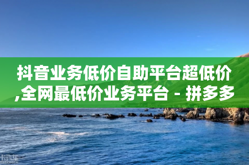 抖音业务低价自助平台超低价,全网最低价业务平台 - 拼多多助力黑科技 - 拼多多怎么改首页推荐