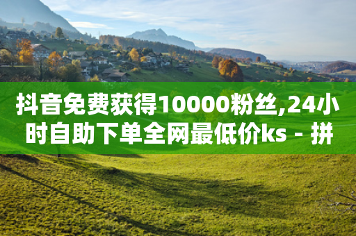 抖音免费获得10000粉丝,24小时自助下单全网最低价ks - 拼多多转盘助力 - 拼多多机器刀平台-第1张图片-靖非智能科技传媒