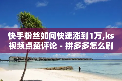 快手粉丝如何快速涨到1万,ks视频点赞评论 - 拼多多怎么刷助力 - 拼多多上线了还能领现金吗-第1张图片-靖非智能科技传媒