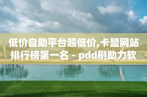 低价自助平台超低价,卡盟网站排行榜第一名 - pdd刷助力软件 - 拼多多助力软件是真的吗-第1张图片-靖非智能科技传媒