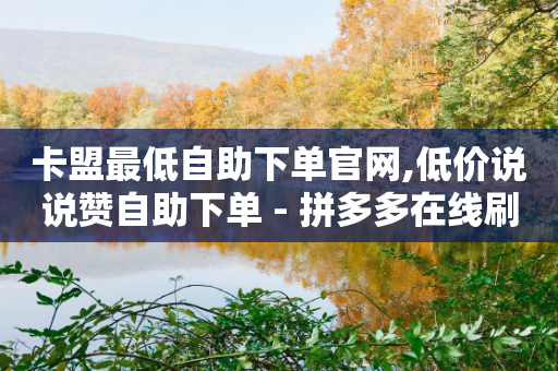 卡盟最低自助下单官网,低价说说赞自助下单 - 拼多多在线刷助力网站 - 拼多多砍刀最便宜软件