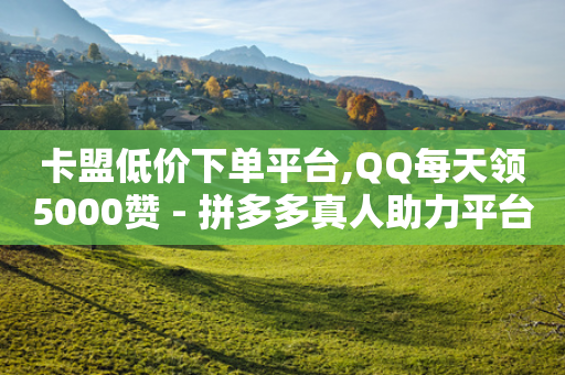 卡盟低价下单平台,QQ每天领5000赞 - 拼多多真人助力平台免费 - 接码软件刷拼多多-第1张图片-靖非智能科技传媒