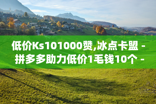 低价Ks101000赞,冰点卡盟 - 拼多多助力低价1毛钱10个 - pdd刷助力软件1毛10刀