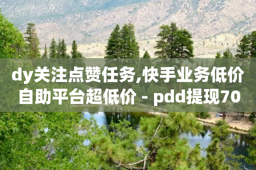 dy关注点赞任务,快手业务低价自助平台超低价 - pdd提现700套路最后一步 - 拼多多助力刷人网址