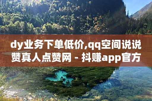 dy业务下单低价,qq空间说说赞真人点赞网 - 抖赚app官方版下载 - 1块qq一万赞-第1张图片-靖非智能科技传媒