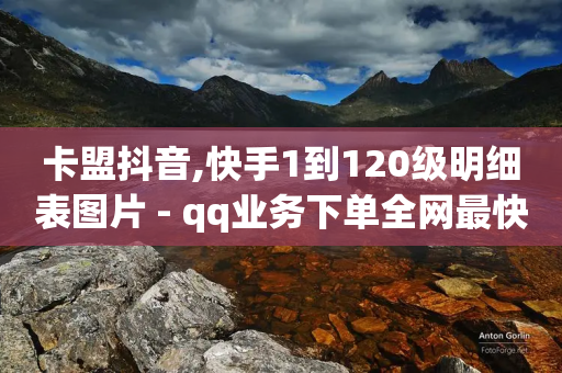 卡盟抖音,快手1到120级明细表图片 - qq业务下单全网最快 - QQ访客自助网址-第1张图片-靖非智能科技传媒