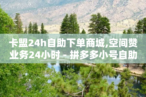 卡盟24h自助下单商城,空间赞业务24小时 - 拼多多小号自助购买平台 - 拼多多助力出卖信息