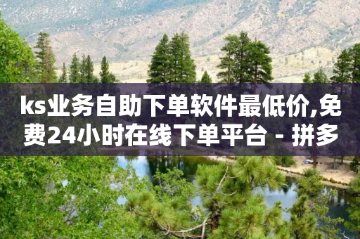 ks业务自助下单软件最低价,免费24小时在线下单平台 - 拼多多刷助力软件 - 拼多多先用后付极速变现-第1张图片-靖非智能科技传媒