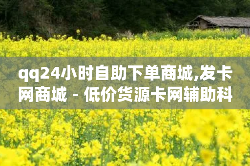 qq24小时自助下单商城,发卡网商城 - 低价货源卡网辅助科技 - 卡盟24小时下单平台QQ