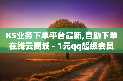 KS业务下单平台最新,自助下单在线云商城 - 1元qq超级会员链接 - 卡盟平台在线下单-第1张图片-靖非智能科技传媒