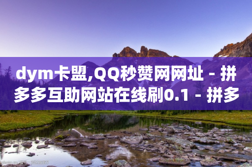 dym卡盟,QQ秒赞网网址 - 拼多多互助网站在线刷0.1 - 拼多多自动砍价-第1张图片-靖非智能科技传媒