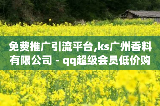 免费推广引流平台,ks广州香料有限公司 - qq超级会员低价购买平台 - 抖音卡盟24小时下单平台-第1张图片-靖非智能科技传媒