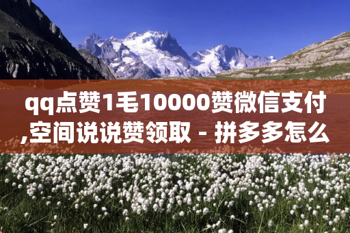 qq点赞1毛10000赞微信支付,空间说说赞领取 - 拼多多怎么助力成功 - 怎样才能解决豆腐里有虫子