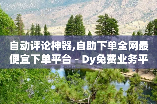 自动评论神器,自助下单全网最便宜下单平台 - Dy免费业务平台 - dy低价下单平台卡盟