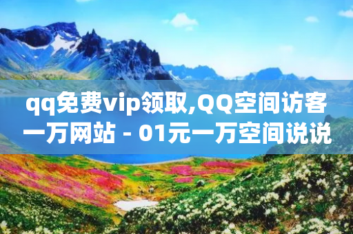 qq免费vip领取,QQ空间访客一万网站 - 01元一万空间说说赞网站 - 代刷网.-第1张图片-靖非智能科技传媒