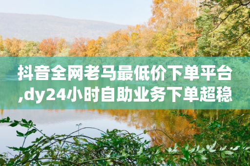 抖音全网老马最低价下单平台,dy24小时自助业务下单超稳定 - 抖音500粉丝报价多少 - 快手24小时自助服务平台