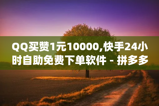 QQ买赞1元10000,快手24小时自助免费下单软件 - 拼多多新用户助力神器 - 0元免费领东西的app-第1张图片-靖非智能科技传媒