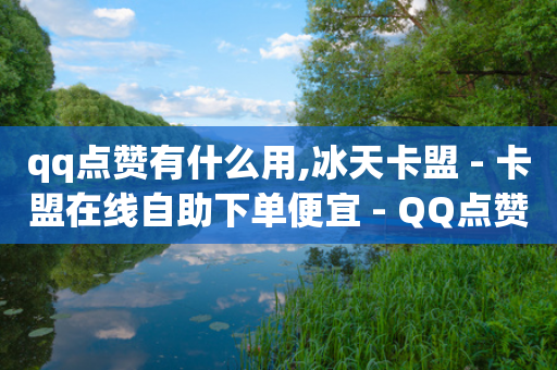 qq点赞有什么用,冰天卡盟 - 卡盟在线自助下单便宜 - QQ点赞自助服务平台-第1张图片-靖非智能科技传媒