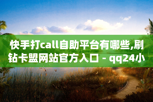 快手打call自助平台有哪些,刷钻卡盟网站官方入口 - qq24小时自助下单商城 - 抖音点赞推广充值-第1张图片-靖非智能科技传媒