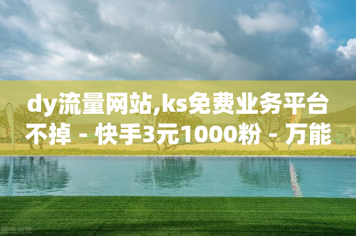 dy流量网站,ks免费业务平台不掉 - 快手3元1000粉 - 万能卡盟-第1张图片-靖非智能科技传媒