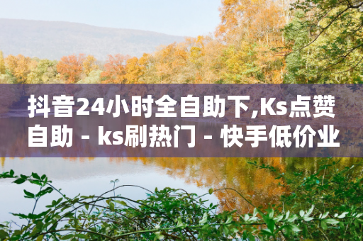 抖音24小时全自助下,Ks点赞自助 - ks刷热门 - 快手低价业务区