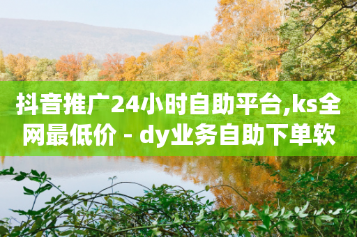 抖音推广24小时自助平台,ks全网最低价 - dy业务自助下单软件下载安装 - 卡盟低价自助下单