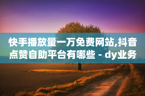 快手播放量一万免费网站,抖音点赞自助平台有哪些 - dy业务24小时 - 抖音推广24小时自助平台