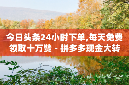 今日头条24小时下单,每天免费领取十万赞 - 拼多多现金大转盘刷助力网站 - 下载拼多多商家平台app-第1张图片-靖非智能科技传媒