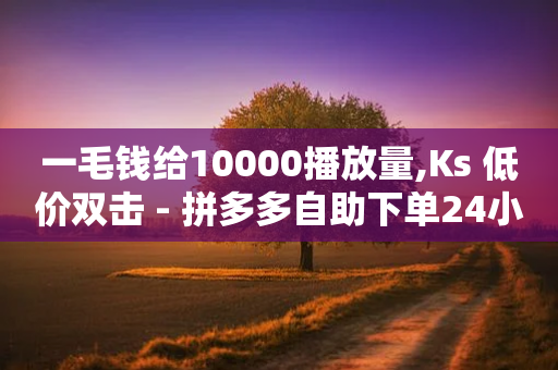 一毛钱给10000播放量,Ks 低价双击 - 拼多多自助下单24小时平台 - 拼多多怎样能关掉自动付款-第1张图片-靖非智能科技传媒