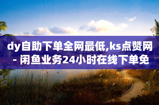 dy自助下单全网最低,ks点赞网 - 闲鱼业务24小时在线下单免费 - 抖音10个赞自助下