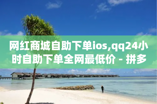 网红商城自助下单ios,qq24小时自助下单全网最低价 - 拼多多免费助力工具1.0.5 免费版 - 一招让拼多多变成新用户-第1张图片-靖非智能科技传媒