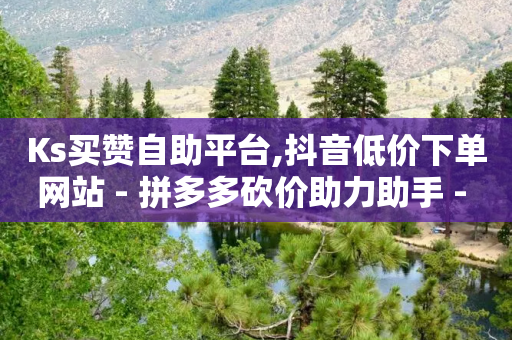 Ks买赞自助平台,抖音低价下单网站 - 拼多多砍价助力助手 - 骗运费险多少金额属于违法-第1张图片-靖非智能科技传媒