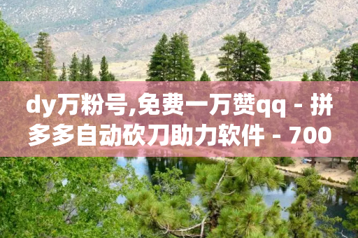 dy万粉号,免费一万赞qq - 拼多多自动砍刀助力软件 - 700拼多多积分后面是什么-第1张图片-靖非智能科技传媒