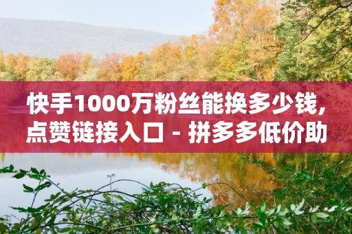 快手1000万粉丝能换多少钱,点赞链接入口 - 拼多多低价助力 - 拼多多业务平台自助下单