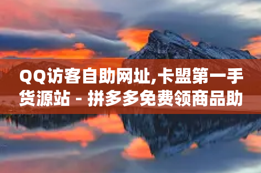 QQ访客自助网址,卡盟第一手货源站 - 拼多多免费领商品助力 - 助多多app下载