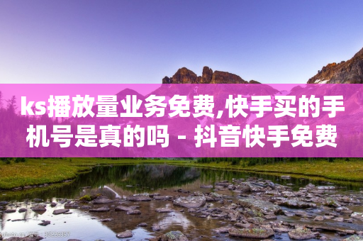 ks播放量业务免费,快手买的手机号是真的吗 - 抖音快手免费播放量 - 自助业务网-24小时自助下单商城 --第1张图片-靖非智能科技传媒