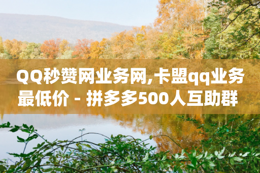 QQ秒赞网业务网,卡盟qq业务最低价 - 拼多多500人互助群 - 拼多多大转盘50最后美满-第1张图片-靖非智能科技传媒