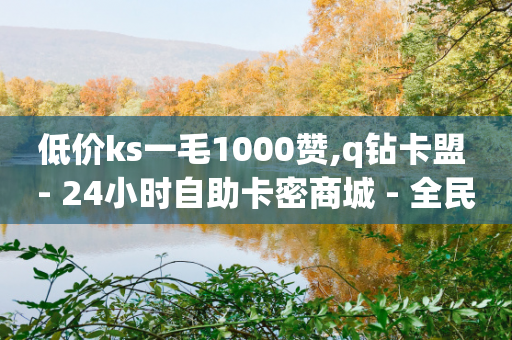 低价ks一毛1000赞,q钻卡盟 - 24小时自助卡密商城 - 全民k歌业务下单平台低价