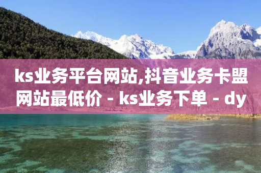 ks业务平台网站,抖音业务卡盟网站最低价 - ks业务下单 - dy24小时自动下单平台-第1张图片-靖非智能科技传媒