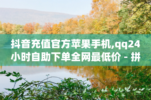 抖音充值官方苹果手机,qq24小时自助下单全网最低价 - 拼多多转盘助力网站 - 如何在拼多多上开店铺步骤-第1张图片-靖非智能科技传媒