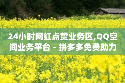 24小时网红点赞业务区,QQ空间业务平台 - 拼多多免费助力工具app - 拼多多新用户提现600容易吗-第1张图片-靖非智能科技传媒