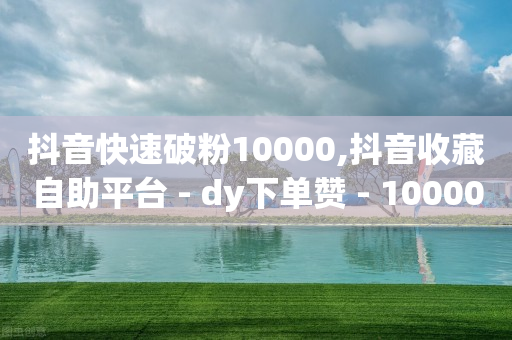 抖音快速破粉10000,抖音收藏自助平台 - dy下单赞 - 10000浏览量200赞