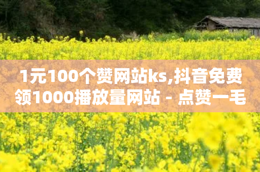 1元100个赞网站ks,抖音免费领1000播放量网站 - 点赞一毛10000个赞 - ks业务自助下单软件最低价-第1张图片-靖非智能科技传媒