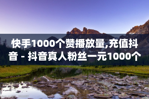 快手1000个赞播放量,充值抖音 - 抖音真人粉丝一元1000个 - qq空间说说赞自助下单