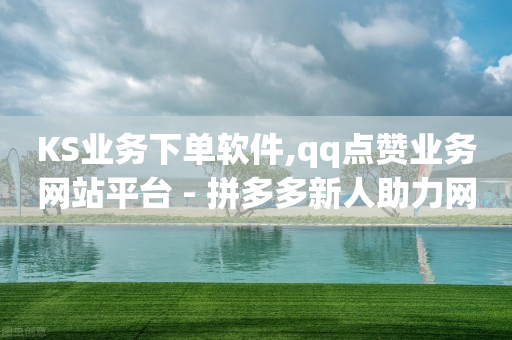 KS业务下单软件,qq点赞业务网站平台 - 拼多多新人助力网站免费 - 拼多多降价助手入口链接-第1张图片-靖非智能科技传媒