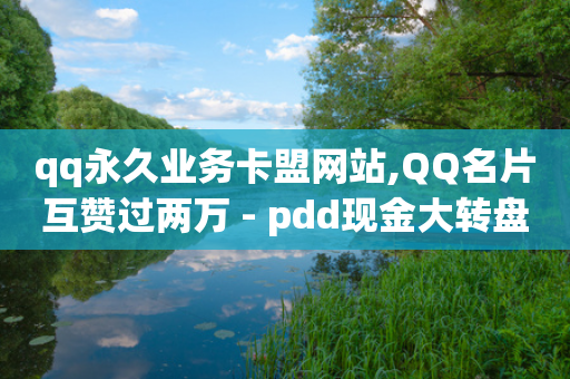 qq永久业务卡盟网站,QQ名片互赞过两万 - pdd现金大转盘助力网站 - 拼多多专业助力低价-第1张图片-靖非智能科技传媒