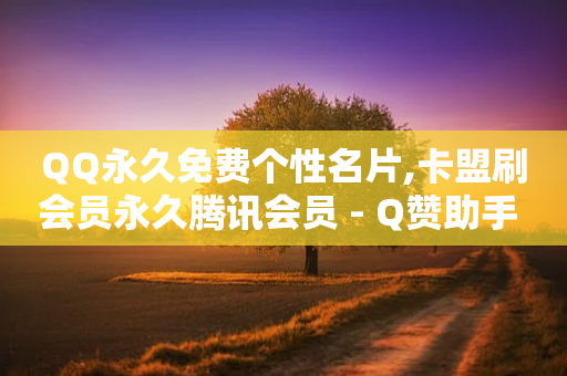 QQ永久免费个性名片,卡盟刷会员永久腾讯会员 - Q赞助手 - 今日头条账号出售-第1张图片-靖非智能科技传媒