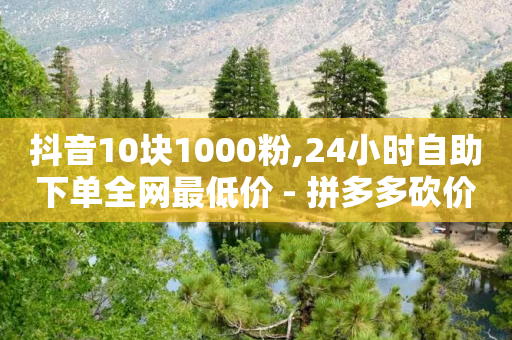 抖音10块1000粉,24小时自助下单全网最低价 - 拼多多砍价软件代砍平台 - 拼多多九周年庆