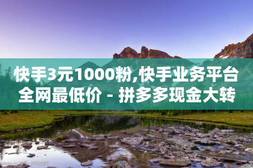 快手3元1000粉,快手业务平台全网最低价 - 拼多多现金大转盘刷助力网站 - 拼多多兑换卡拼图后面还有什么-第1张图片-靖非智能科技传媒